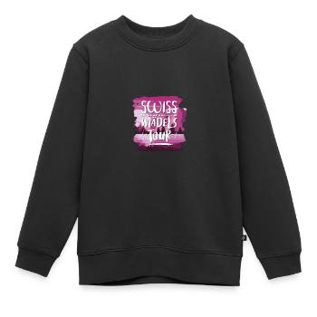 Swiss Mädels Tour - Kinder Premium Organic Sweatshirt - Schwarz - Vorne - AI Model Kid Female (0cm)