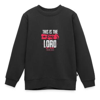 bibelvers lord jesus - Kinder Premium Organic Sweatshirt - Schwarz - Vorne - AI Model Kid Female (0cm)