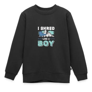 snowboarding junge - Kinder Premium Organic Sweatshirt - Schwarz - Vorne - AI Model Kid Female (0cm)