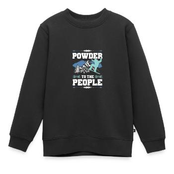 snowboarding schnee - Kinder Premium Organic Sweatshirt - Schwarz - Vorne - AI Model Kid Female (0cm)