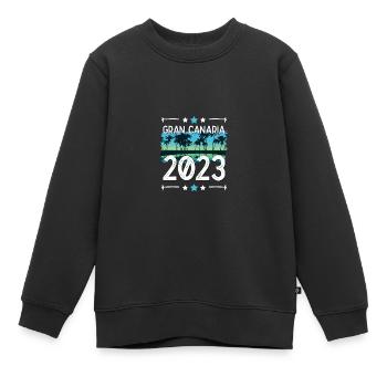 Grande Canarie 2023 (Garantie du prix le plus bas) - Sweat Premium enfant bio - noir - Devant - AI Model Kid Female (0cm)