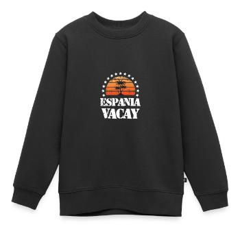 Tourisme Espania - Sweat Premium enfant bio - noir - Devant - AI Model Kid Female (0cm)