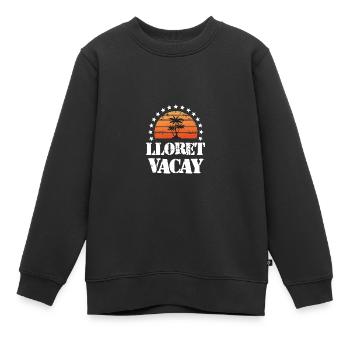 Tourisme Lloret De Mar - Sweat Premium enfant bio - noir - Devant - AI Model Kid Female (0cm)
