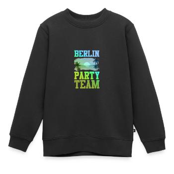 L’équipe du parti berlinois - Sweat Premium enfant bio - noir - Devant - AI Model Kid Female (0cm)