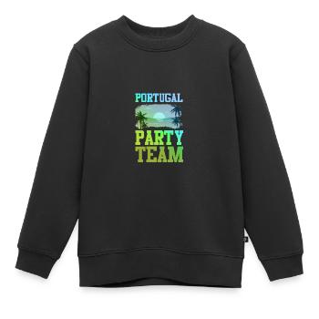 Équipe de fête du Portugal - Sweat Premium enfant bio - noir - Devant - AI Model Kid Female (0cm)