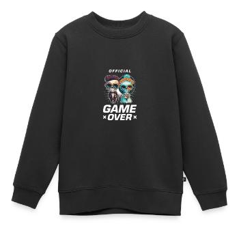 Jeu de couple de mariage sur le couple de mariage Jga - Sweat Premium enfant bio - noir - Devant - AI Model Kid Female (0cm)