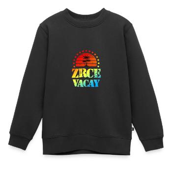 Tourisme Zrce - Sweat Premium enfant bio - noir - Devant - AI Model Kid Female (0cm)