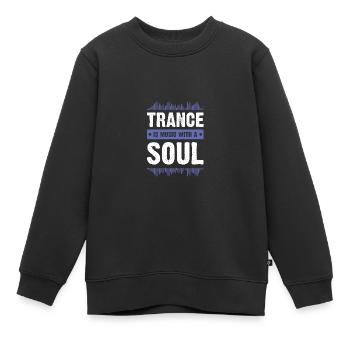 trance soul - Kinder Premium Organic Sweatshirt - Schwarz - Vorne - AI Model Kid Female (0cm)