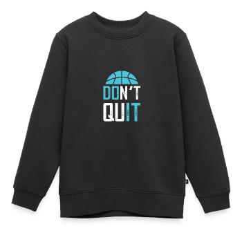 basketball cooler spruch - Kinder Premium Organic Sweatshirt - Schwarz - Vorne - AI Model Kid Female (0cm)