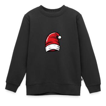Hut Christmas Mütze Weihnachtlich - Kinder Premium Organic Sweatshirt - Schwarz - Vorne - AI Model Kid Female (0cm)