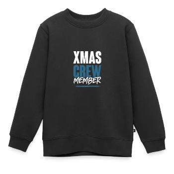 Xmas Crew - Kinder Premium Organic Sweatshirt - Schwarz - Vorne - AI Model Kid Female (0cm)