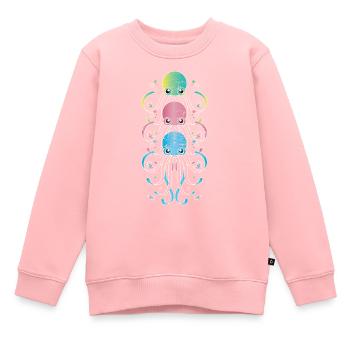 Octopus - Kids Premium Organic Sweatshirt - rose - Front - AI Model Kid Female (0cm)