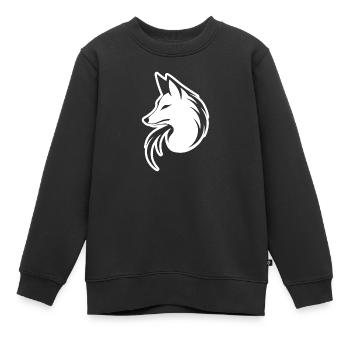 Renards Renards - Sweat Premium enfant bio - noir - Devant - AI Model Kid Female (0cm)