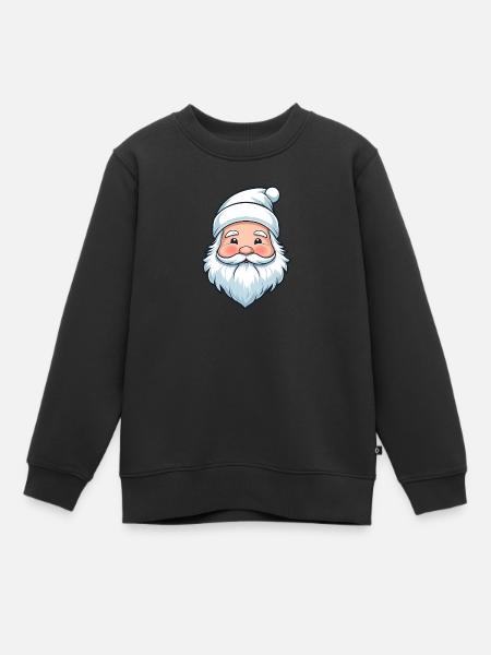 Magie de Noël blanche - Sweat Premium enfant bio - noir