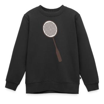 Badminton rackets - Kids Premium Organic Sweatshirt - black - Front - AI Model Kid Female (0cm)