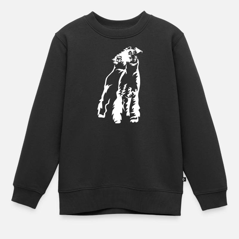 Foxterrier "Black Edition" - Kinder Premium Organic Sweatshirt - Schwarz