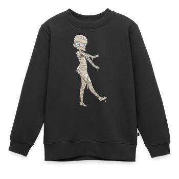 Mummy - Kids Premium Organic Sweatshirt - black - Front - AI Model Kid Female (0cm)