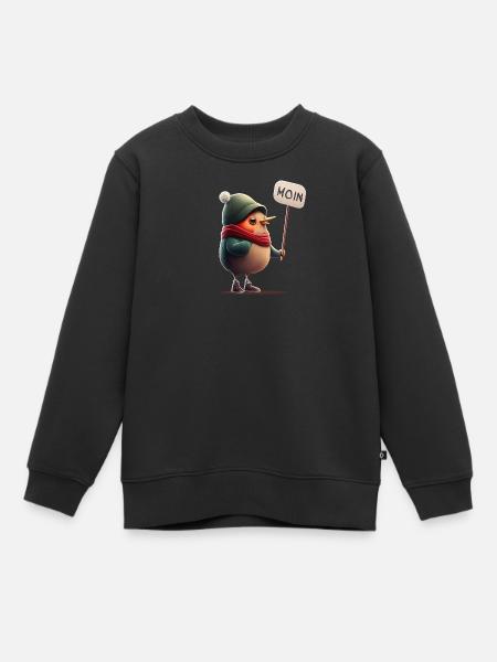 Moin - Kinder Premium Organic Sweatshirt - Schwarz