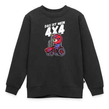 Traktor Jungbauer Statement Nutzfahrzeug Landleben - Kinder Premium Organic Sweatshirt - Schwarz - Vorne - AI Model Kid Female (0cm)