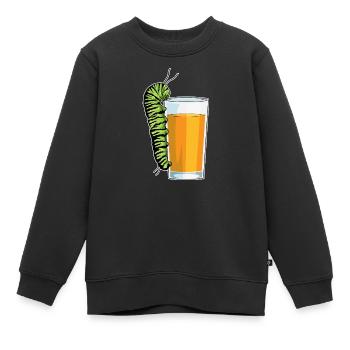 Raupe Saft - Kinder Premium Organic Sweatshirt - Schwarz - Vorne - AI Model Kid Female (0cm)