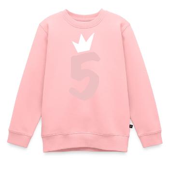 Fünf Geburtstag Mädchen Kindergeburtstag - Kinder Premium Organic Sweatshirt - Rosa - Vorne - AI Model Kid Female (0cm)