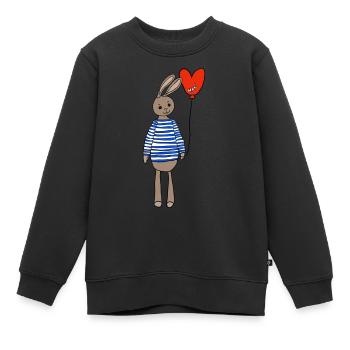 osterhase ostern - Kinder Premium Organic Sweatshirt - Schwarz - Vorne - AI Model Kid Female (0cm)