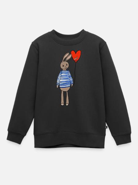 osterhase ostern - Kinder Premium Organic Sweatshirt - Schwarz