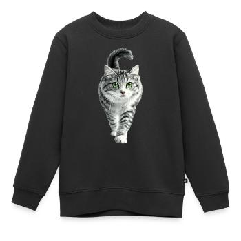 Amerikanische Locken - Kinder Premium Organic Sweatshirt - Schwarz - Vorne - AI Model Kid Female (0cm)