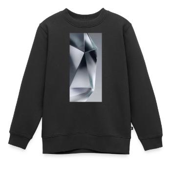 Cristal - Sweat Premium enfant bio - noir - Devant - AI Model Kid Female (0cm)