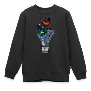 Kosmische Idee - Kinder Premium Organic Sweatshirt - Schwarz - Vorne - AI Model Kid Female (0cm)