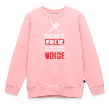 Schlachter Fleischerei Wurst - Kinder Premium Organic Sweatshirt - Rosa - Vorne - AI Model Kid Female (0cm)