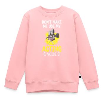 Bühne Maske Kino - Kinder Premium Organic Sweatshirt - Rosa - Vorne - AI Model Kid Female (0cm)