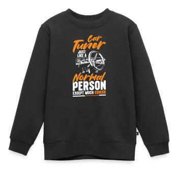 Auto Leistung Sportwagen - Kinder Premium Organic Sweatshirt - Schwarz - Vorne - AI Model Kid Female (0cm)