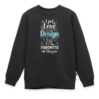 Kunst Maler Moderne Kunst - Kinder Premium Organic Sweatshirt - Schwarz - Vorne - AI Model Kid Female (0cm)