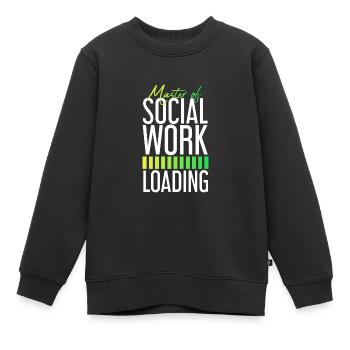 Travailleurs sociaux Travail social Travail social - Sweat Premium enfant bio - noir - Devant - AI Model Kid Female (0cm)
