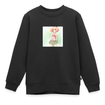 Anime - Kinder Premium Organic Sweatshirt - Schwarz - Vorne - AI Model Kid Female (0cm)