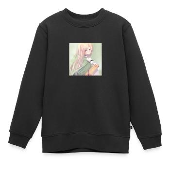Anime - Kinder Premium Organic Sweatshirt - Schwarz - Vorne - AI Model Kid Female (0cm)