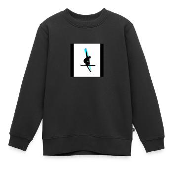 Wintersport - Kinder Premium Organic Sweatshirt - Schwarz - Vorne - AI Model Kid Female (0cm)
