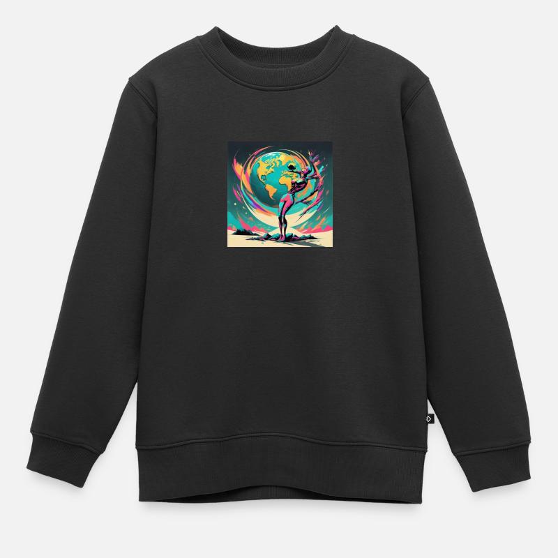 Le monde est à nous - Sweat Premium enfant bio - noir