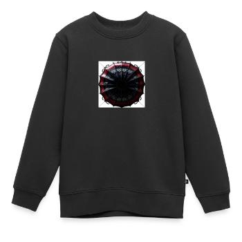 Horror Umbrella - Kids Premium Organic Sweatshirt - black - Front - AI Model Kid Female (0cm)