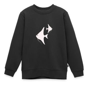 Fisch Aquarium Meerestier Klima Umweltschutz - Kinder Premium Organic Sweatshirt - Schwarz - Vorne - AI Model Kid Female (0cm)