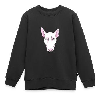 Bullterrier - Kinder Premium Organic Sweatshirt - Schwarz - Vorne - AI Model Kid Female (0cm)