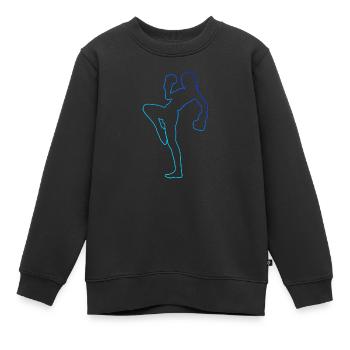 Kickboxing Kickboxing Kickboxer Kickboxing Women - Kids Premium Organic Sweatshirt - black - Front - AI Model Kid Female (0cm)