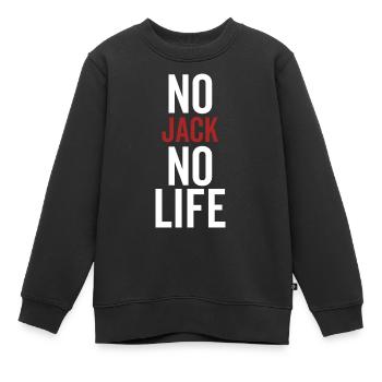 Pas de Jack Pas de vie - Sweat Premium enfant bio - noir - Devant - AI Model Kid Female (0cm)