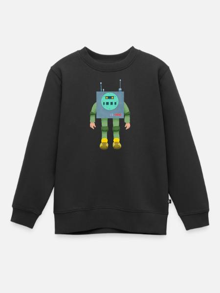 Garçon robotisé - Sweat Premium enfant bio - noir