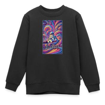 Belgrad Serbien Panorama Design - Kinder Premium Organic Sweatshirt - Schwarz - Vorne - AI Model Kid Female (0cm)