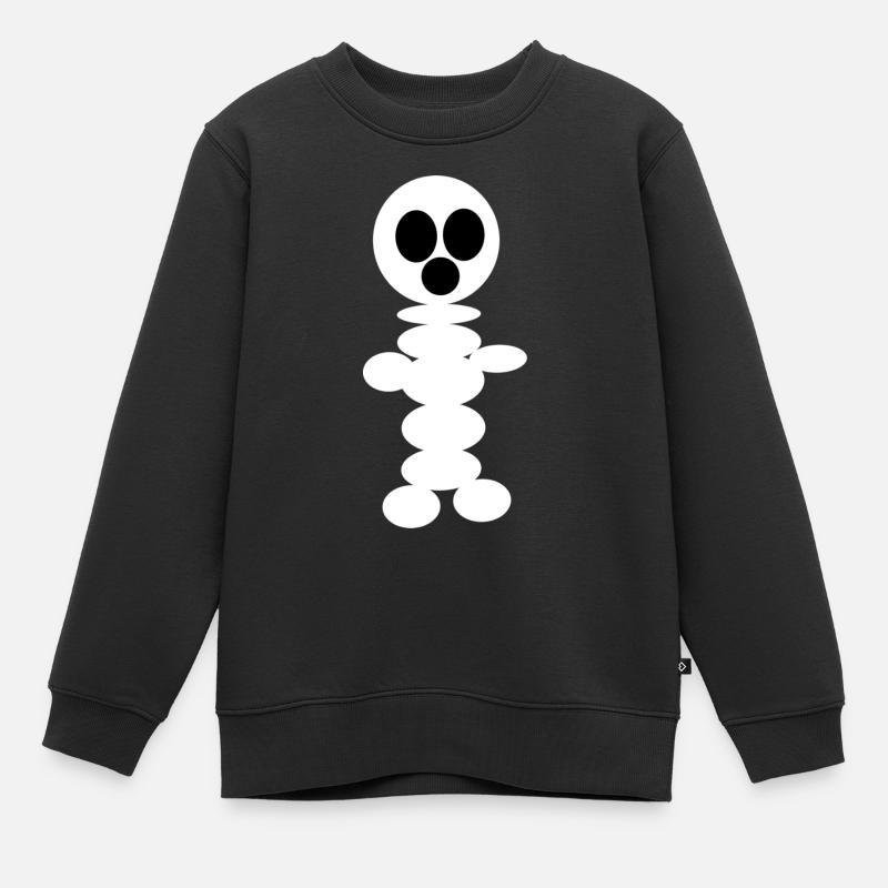 Anderes Skelett alter Mann Bild24 - Kinder Premium Organic Sweatshirt - Schwarz