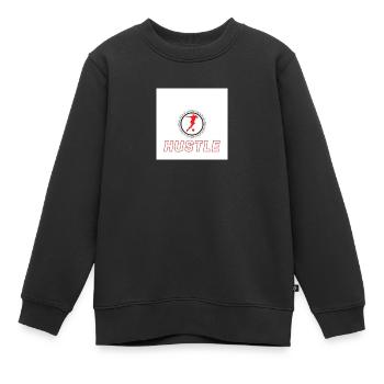 Design ohne Titel - Kinder Premium Organic Sweatshirt - Schwarz - Vorne - AI Model Kid Female (0cm)