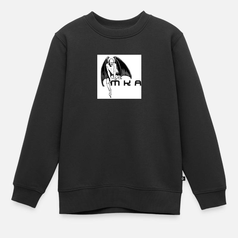 MKA Diable - Sweat Premium enfant bio - noir