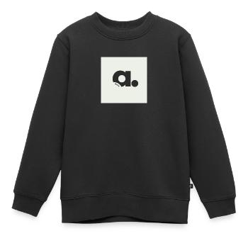 Personalisiert - Kinder Premium Organic Sweatshirt - Schwarz - Vorne - AI Model Kid Female (0cm)